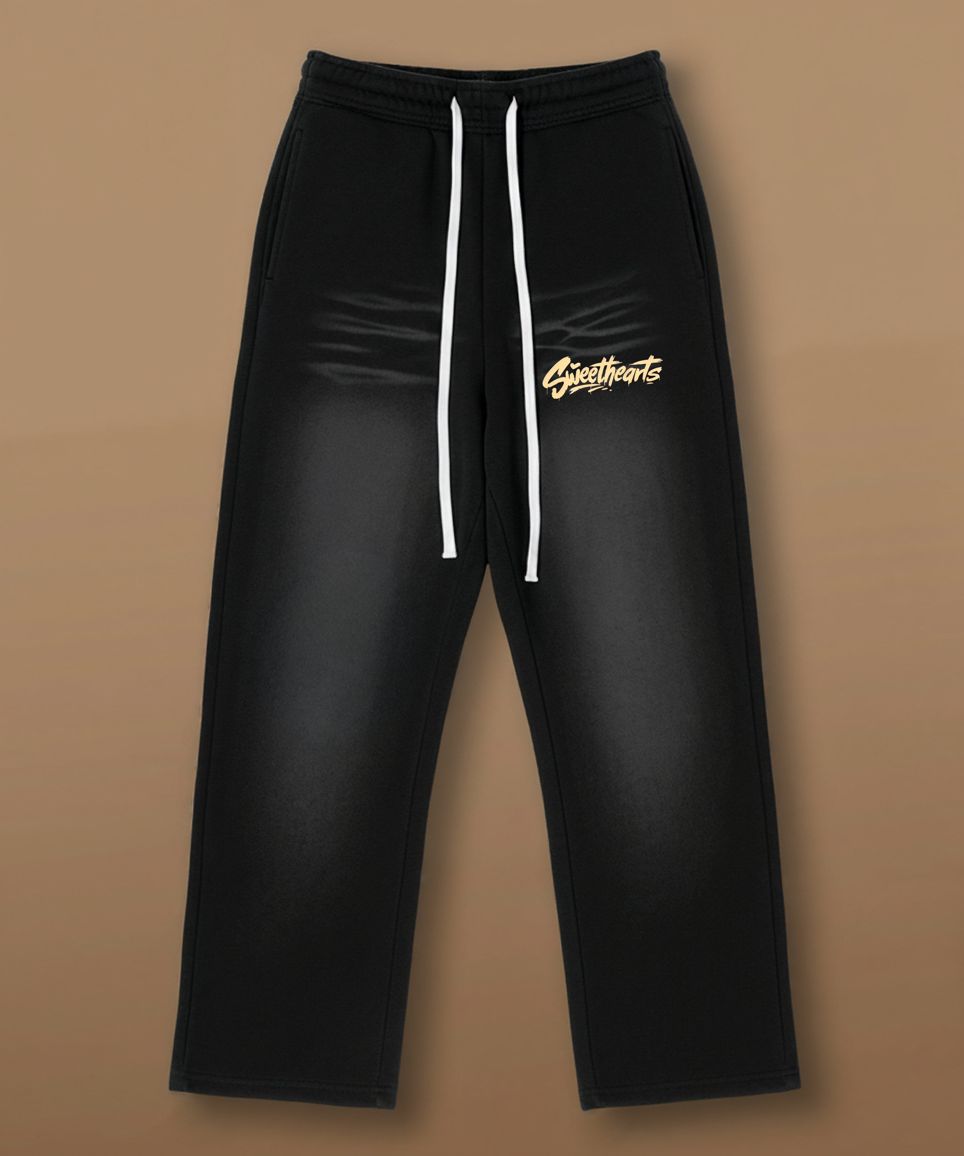 Streetwear-inspired Sweethearts Signature Graffiti Sweatpants in black