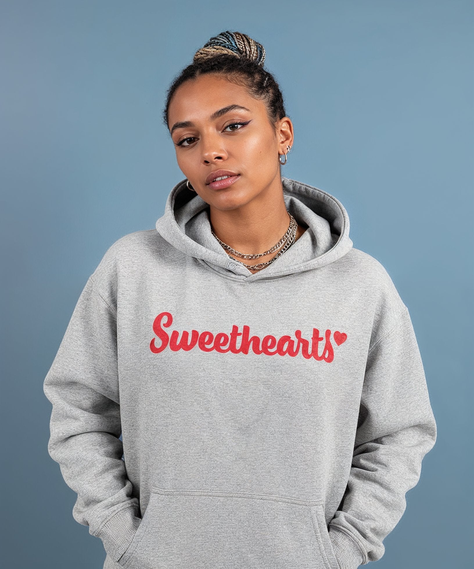 Sweethearts Fleeced Boxy Hoodie – Logo Edition