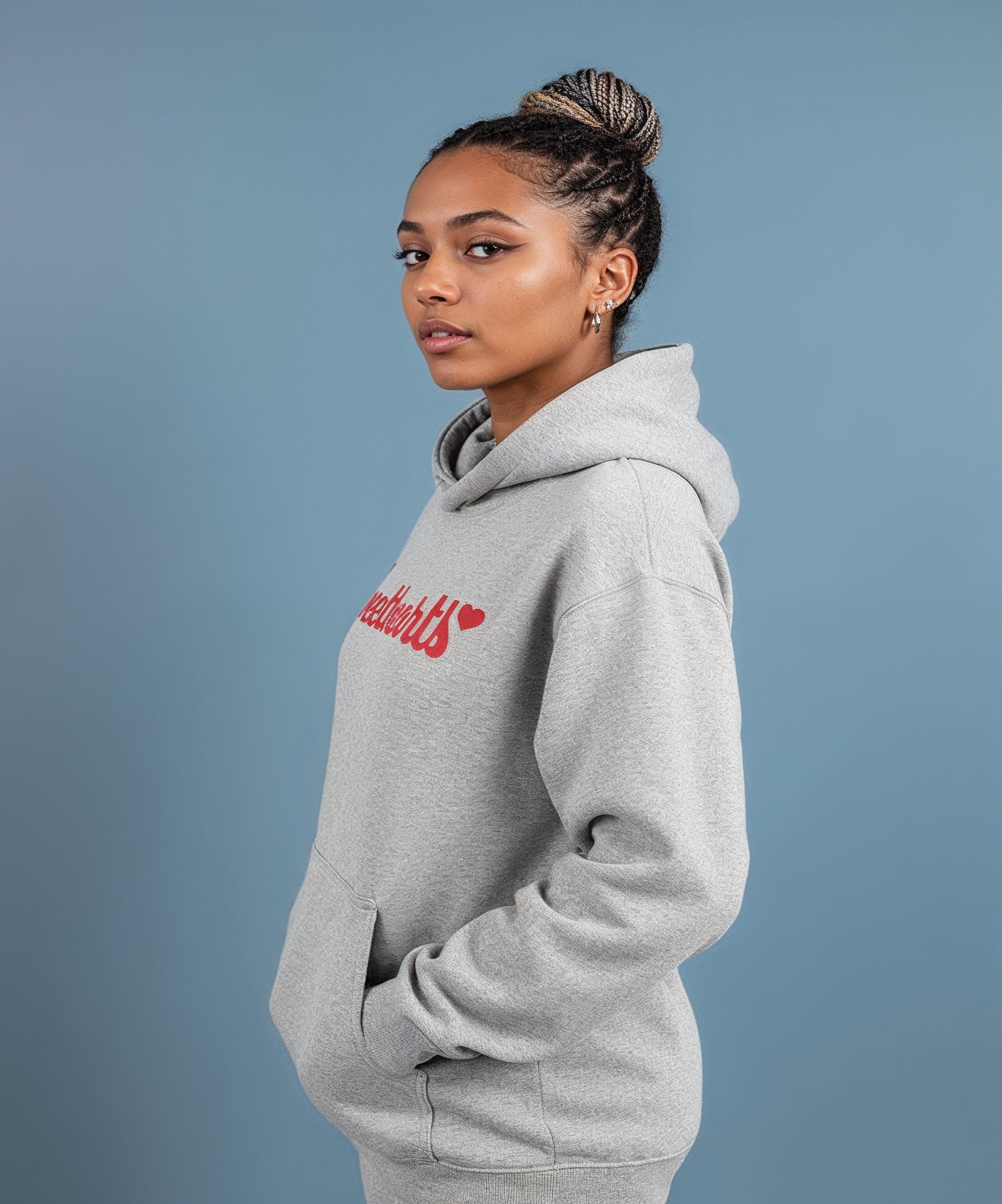 Sweethearts Fleeced Boxy Hoodie – Logo Edition